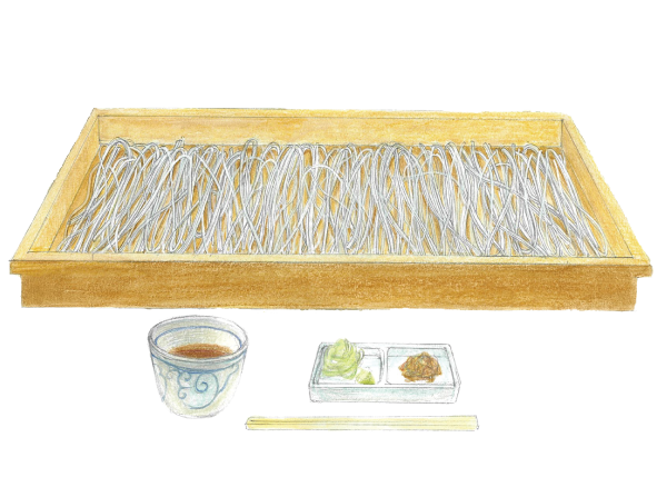 冷たいそば